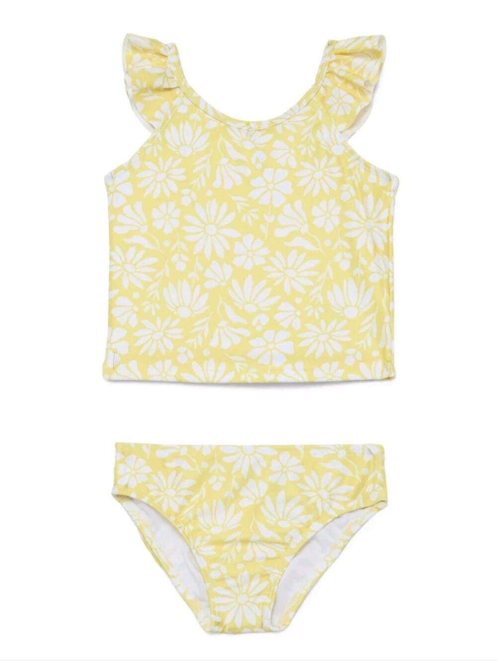 NWT Toddler Girl Yellow Daisy Floral Swimsuit Set 2T 2-Piece Resort Ready